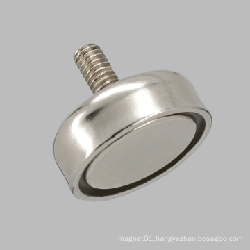 out Thread Pem Nut Round Base Magnet Neodymium Pot Magnet